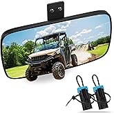 Ranger Rear View Mirror, UNIGT Center Convex Rearview Mirrors Compatible with 2017-2026 Polaris Ranger 500 570 900 XP 1000 XP/Crew Fits Factory Present Drop Down Mounting Tab 2879969