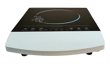 ORBON 2000 Watt Fancy Touch Type Spotless White Induction Cooktop/Induction Cookers/Electric Cooking Heater/Induction Radient Cooktop/Hot Plate/G Coil(Made in India)
