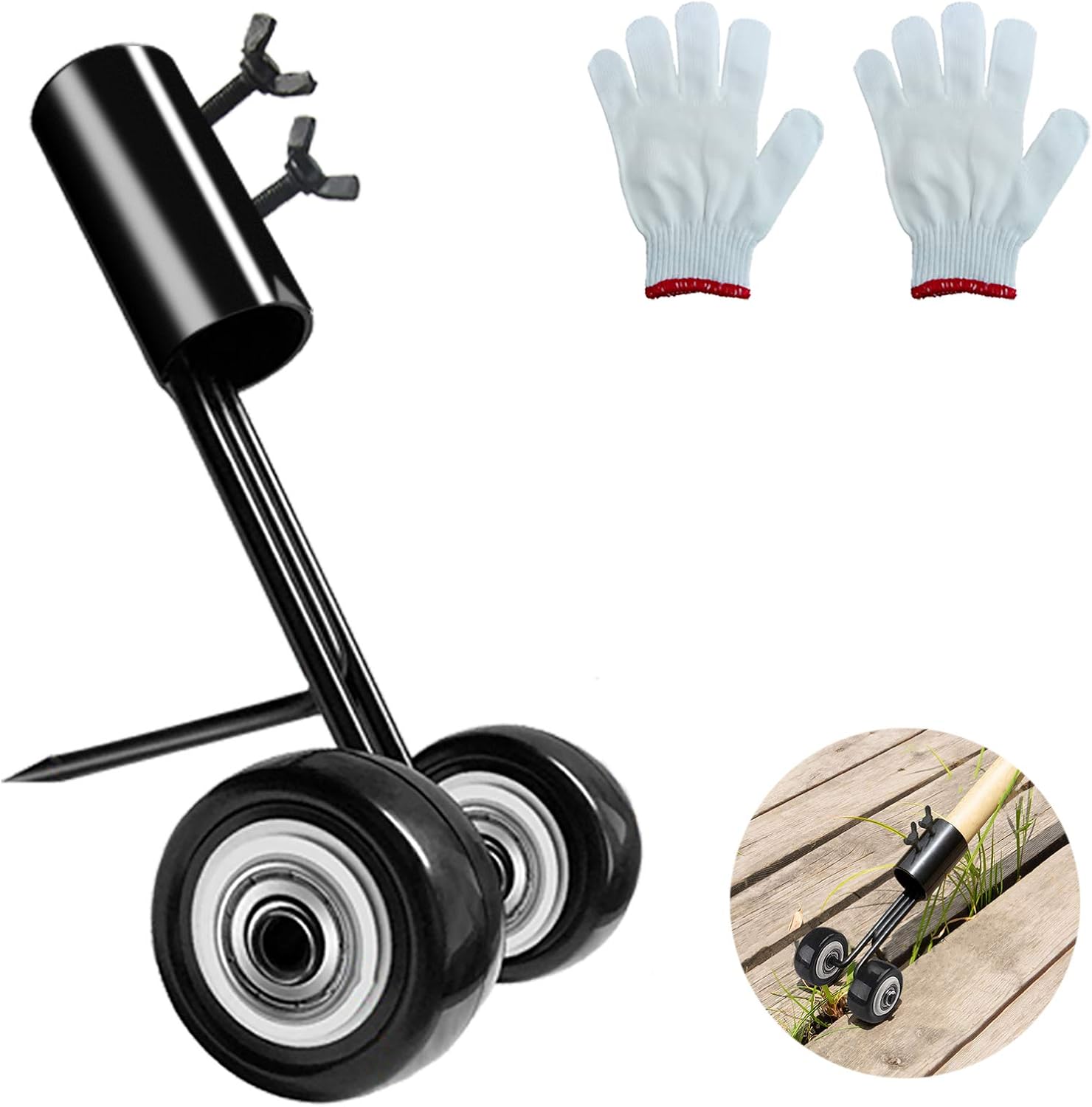 SYITCUN Manual Weeding Tool Hand Weeder Crack Crevice Weeding Tool Weed Puller Weed Grabber : Garden & Outdoor