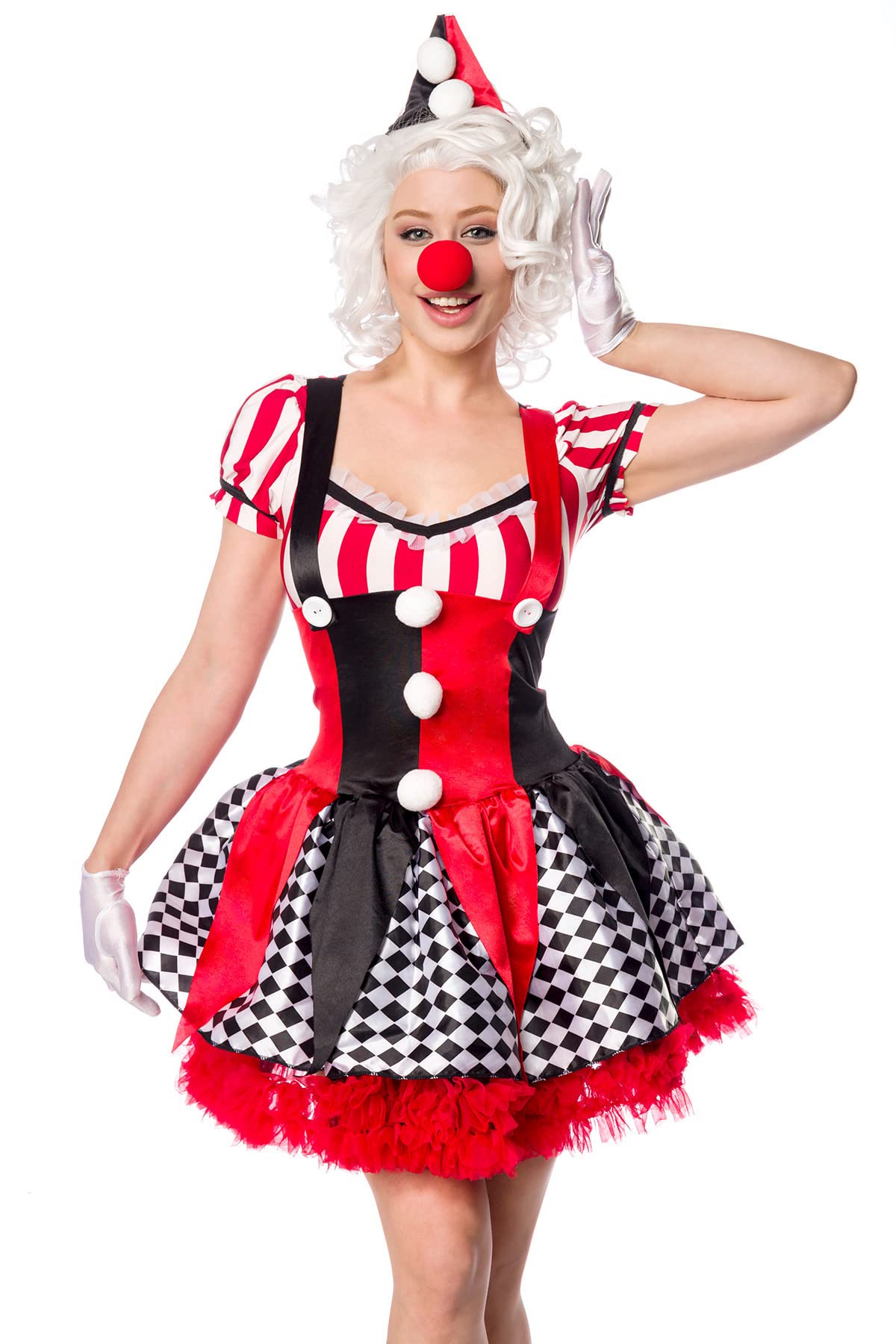 Mask Paradise 80155 Sexy Clown 80155 Carnival Costume S-L Red