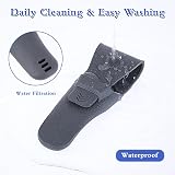 TIESOME 2pc Silicone Shaver Case Portable Waterproof Manual Razor Holder Travel view 5