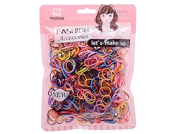 Amazon Com Youxuan Kids Elastics No Damage Colored Hair Bands