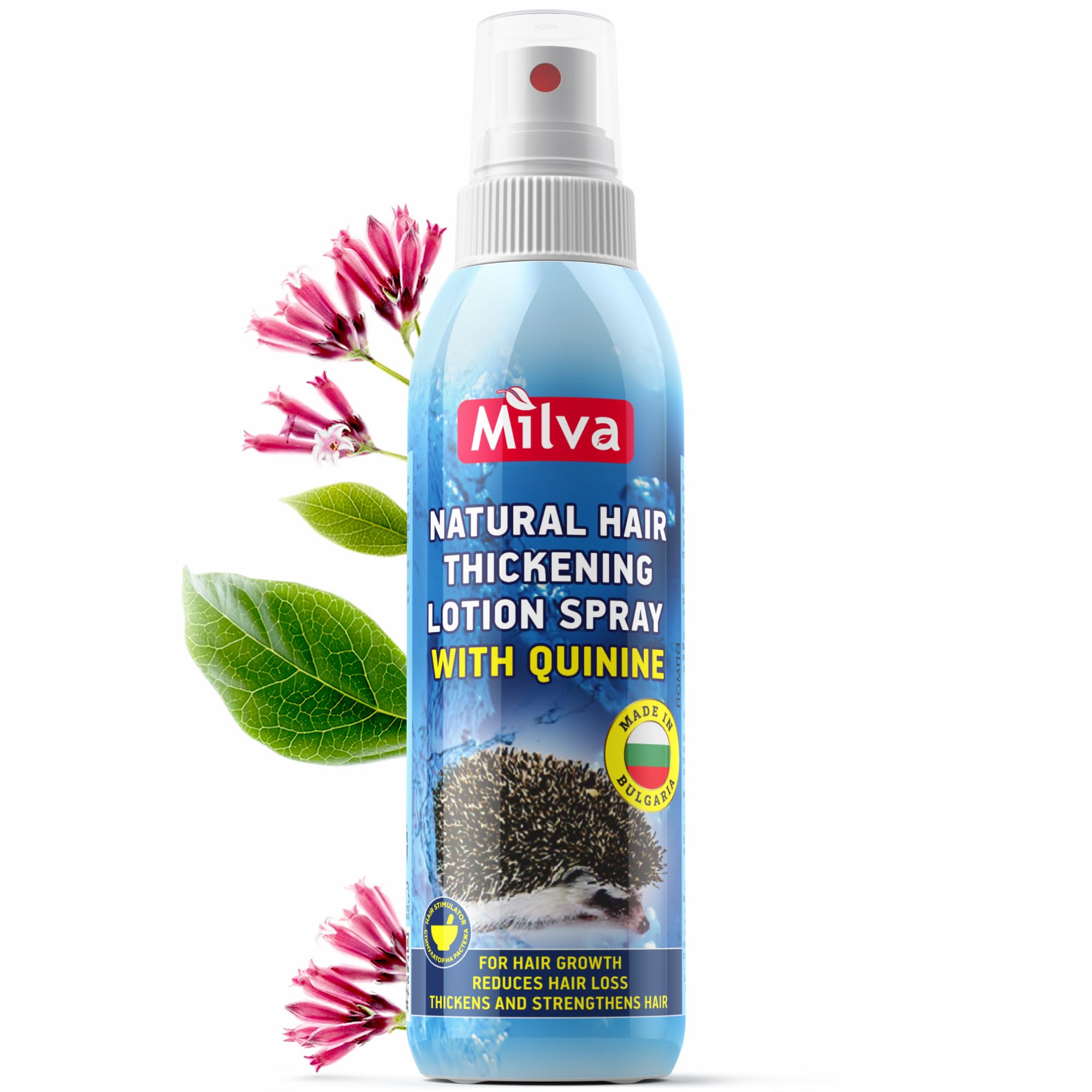 Milva Hair Thickening Spray with Quinine Extract | Hair Loss Treatment for Women and Men | No-Rinse Hair Water Tonic Stimulant | Hair Growth Spray | Nourishe Scalp, Stimulate Hair Regrowth | 200 ML