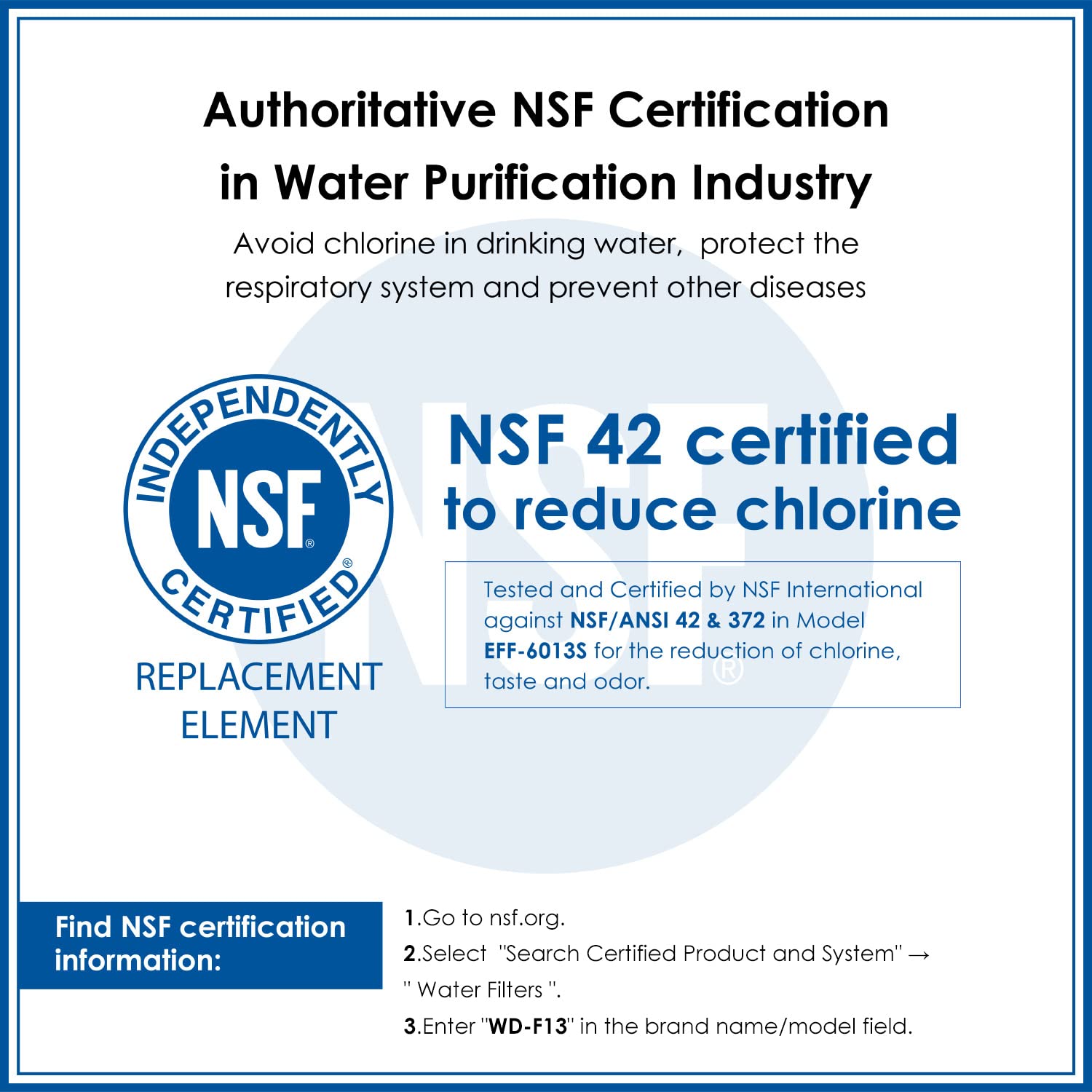 Waterdrop MWF Water Filter for GE® Refrigerators, Replacement for GE® MWF, SmartWater® MWFP, MWFA, GWF, HDX FMG-1, WFC1201, RWF1060, 197D6321P006, Kenmore® 9991, GSE25GSHECSS, WD-F13, 3 Filters