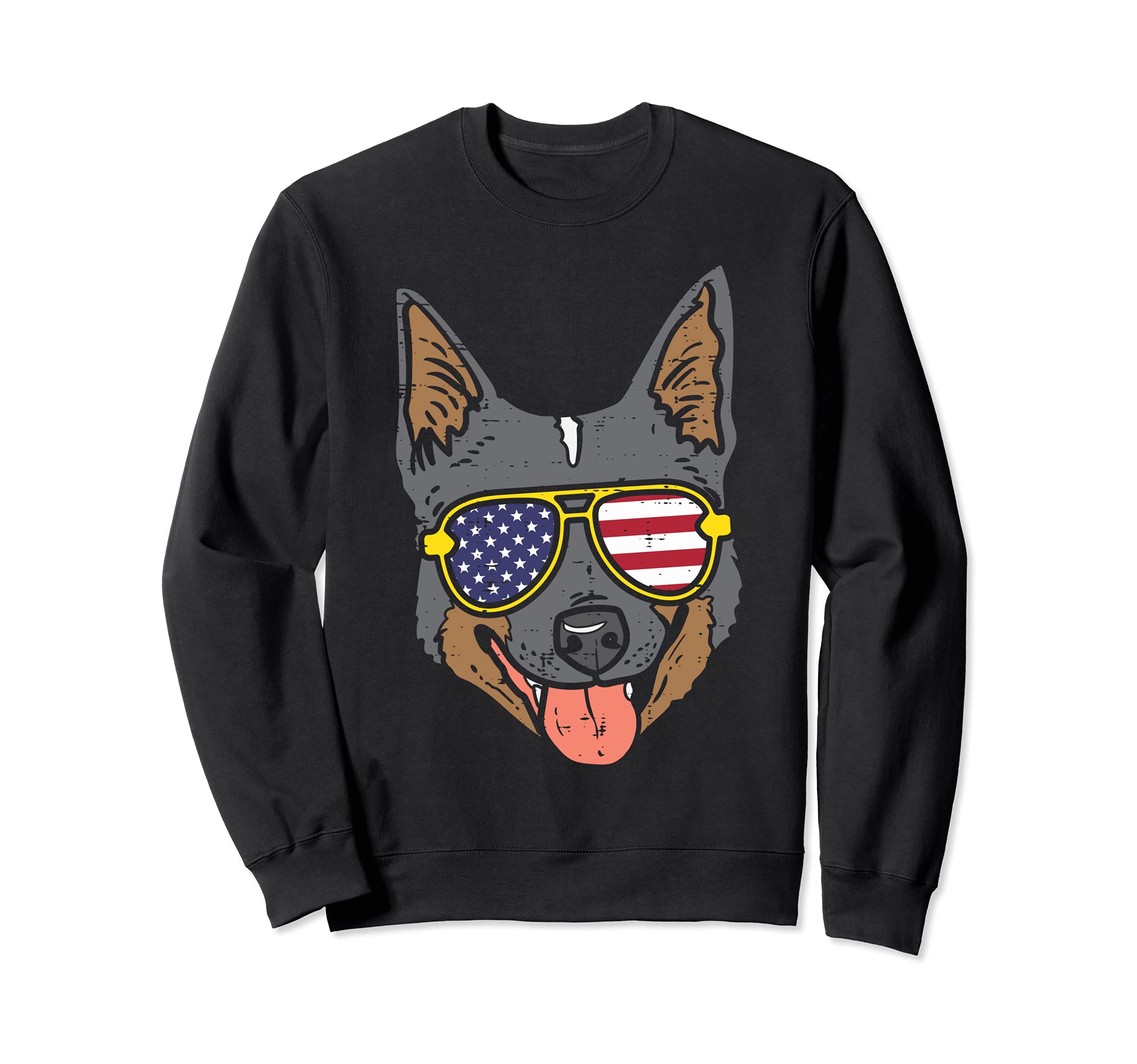 Australian Cattle Dog Heeler American 4th Of July Fourth Dog Sweatshirt