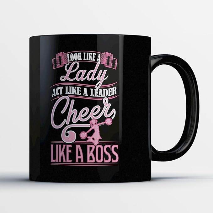 Cheerleading Coffee Mug Cheer Like A Boss Funny 11 oz