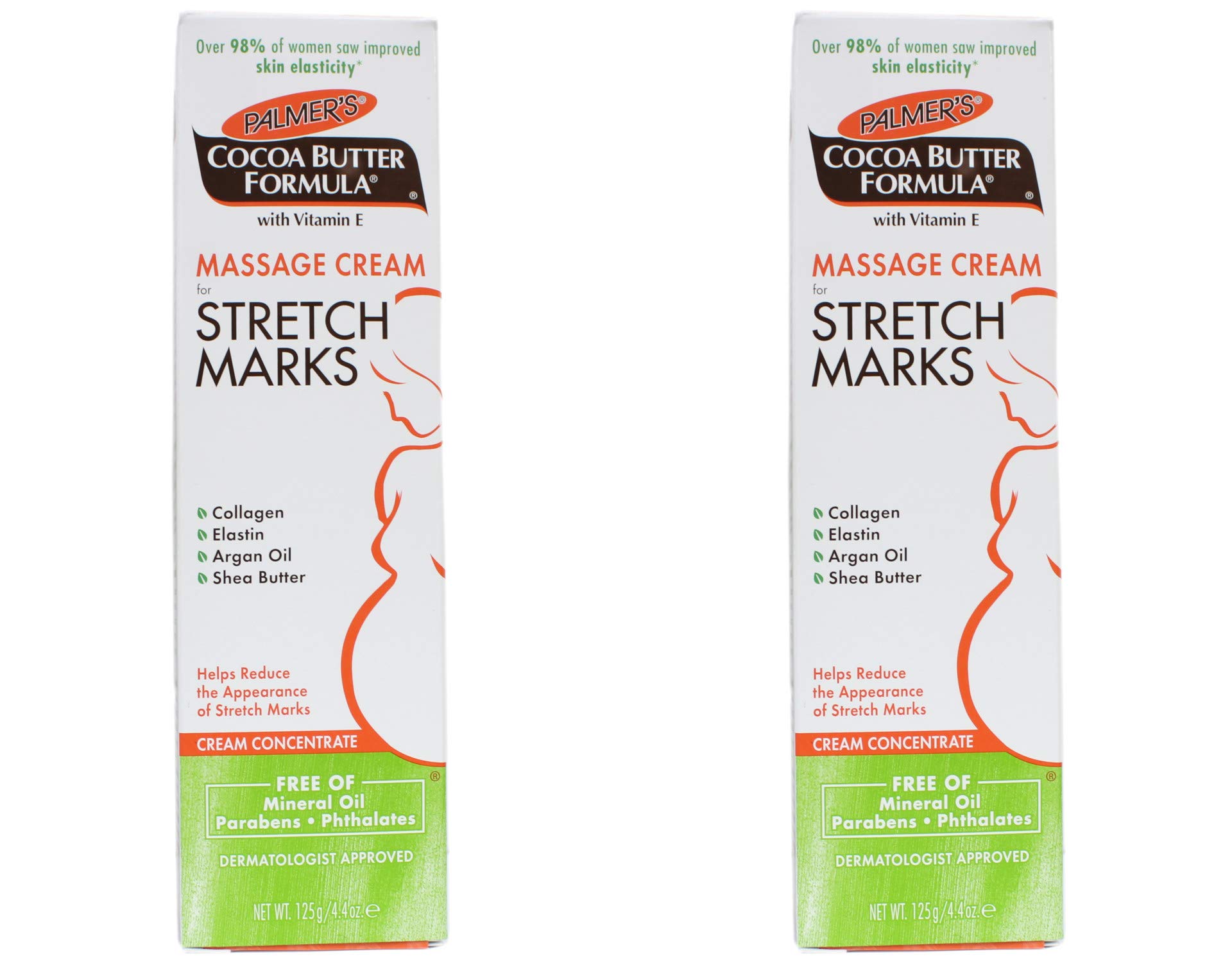 Palmer's Cocoa Butter Formula Massage Cream for Stretch Marks 4.40 oz (Pack of 2)