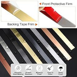 HARFINGTON 19.7ft x 1.97" Wall Trim Peel and Stick