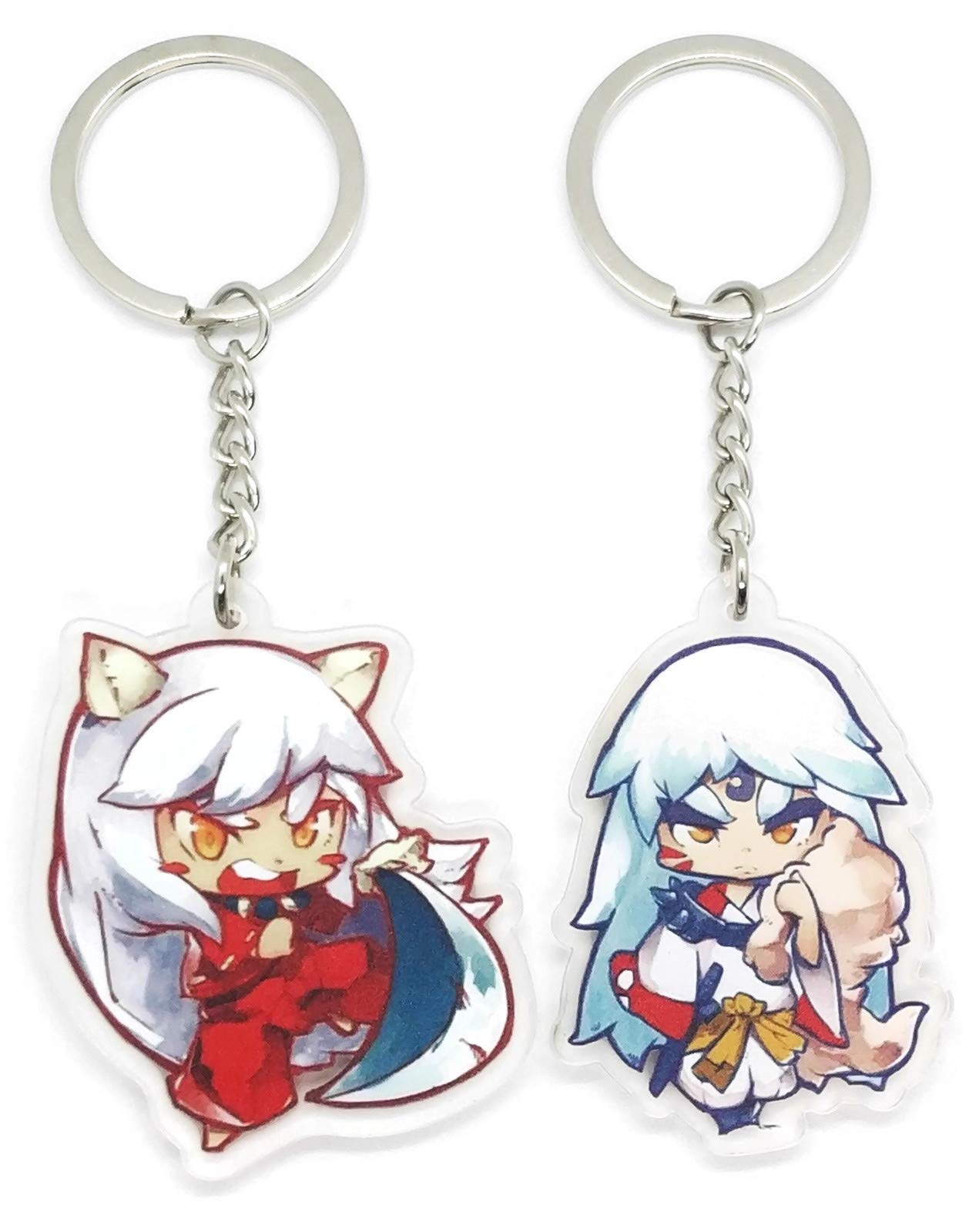 Set of 2 Acrylic Keychain Sesshoumaru