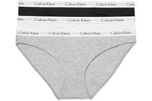 Calvin Klein Women's Carousel Logo Cotton Stretch Bikini Panties, 3 Pack