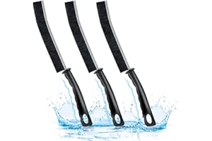 DELLER 3Pcs Multifunctional Gap Cleaning Brush Tool, Door Window Track Deep Cleaner, Grout Gleaner Brush for Small Space, Hard Bristle Crevice Cleaning Brushes for Household Use