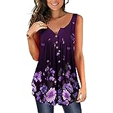 Ulovmi Plus Size Tank Top for Women Sleeveless Tunic Tops to Wear with Leggings