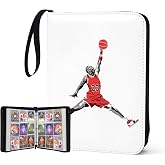 900 Pockets Basketball Card Binder, Portable Waterproof PU Storage Album,C9 | 3-Ring, 50 Double Sided Removable Sleeves, Acid-Free PVC-Free Pages for Sports Trading Cards,Collectors, Boys Girls and Fans