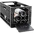 Flexible Wine Storage System for Wine Collectors | Front and Rear Access Door | Stackable Storage Solution | Weinbox 9 Separate Storage Crates | Hold Up To 108 Bottles | Works with All Bottle Shapes