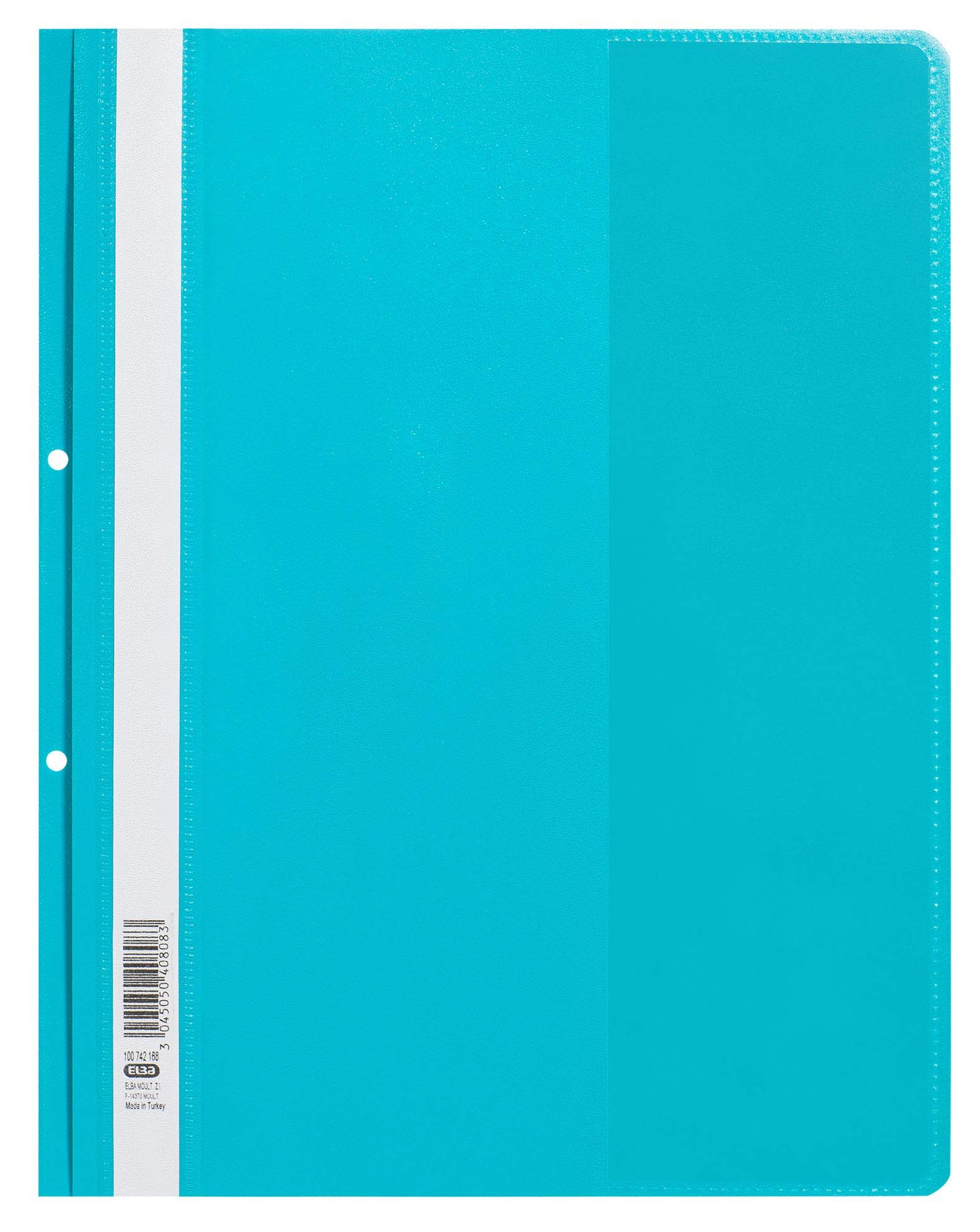 ELBA 100742159 Flat File Pack of 25 with 2 Holes and Extra Volume Turquoise