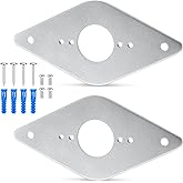 MorningRo 2 Pack Hose Bib Repair Kit Hose Bib Mounting Plate Outdoor Faucet Repair Kit Spigot Mounting Plate, Frost Proof, Al