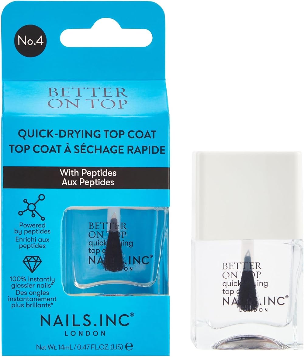 Nails.Inc Better On Top Quick Drying Top Coat 45s Vegan Cruelty Free