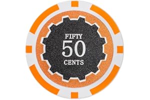 Brybelly Eclipse Poker Chips Heavyweight 14-gram Clay Composite - Pack of 50