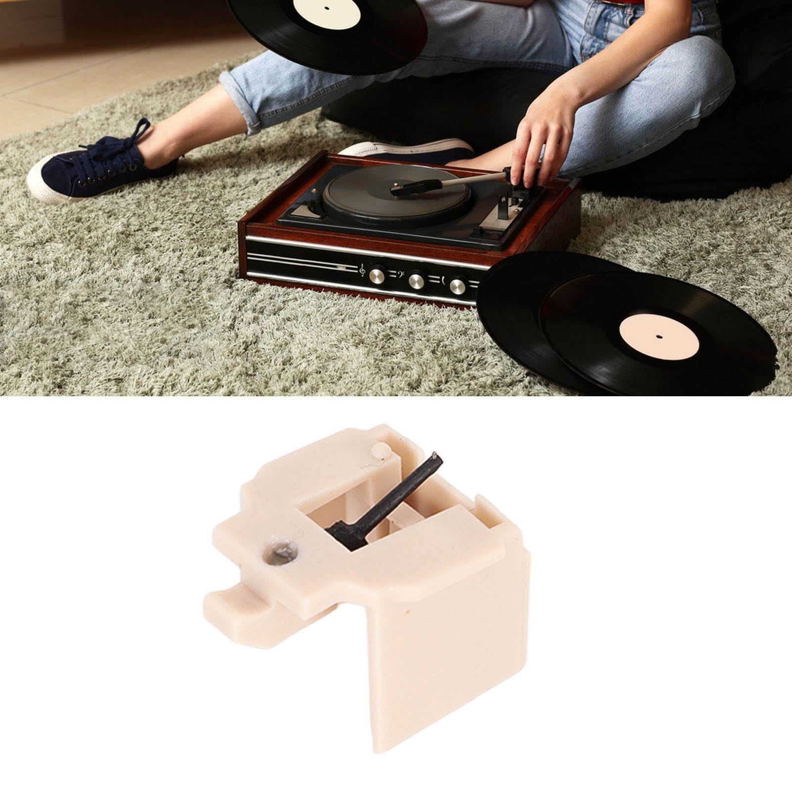 レコードプレーヤーニードル LP60 at PL300 LP60XBT USB LP蓄音機レコードプレーヤースタイラス クリーニングブラシ付き オーディオテクニカ用