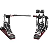 DW 5000 Series XF Extended Footboard Accelerator Double w/Bag Bass Drum Pedal (DWCP5002AD4XF),Red/Black