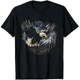 Eagle Bird Mountains T-Shirt, Small, Black