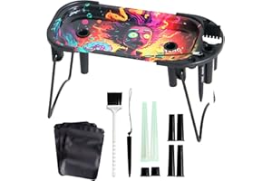 HINITOYOU Cone Loader Foldable Stand Pre Roll Machine for King Size&1 1/4 Size-Cone Loader Includes Metal Rolling Tray，Filling Device & Brush and Cone Funnel and Sealed Bag (Purple)