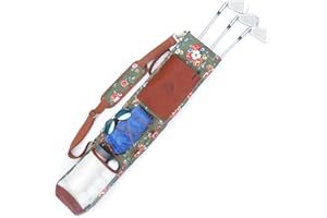 TOURBN Tourbon Outdoor Flower Golf Club Bag Sunday Bags Canvas Driving Range Storage 32inch
