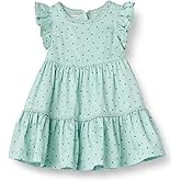 Amazon Essentials x Sofia Grainge Toddler and Baby Girls' Woven Ruffle Sleeve Dress
