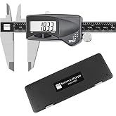 Brown &amp; Sharpe 8" IP67 Coolant Proof Stainless Steel Digital Caliper | IP67 Rated Coolant-Resistant Build, Easy-to-Read 22% Larger LCD, ABS absolute &amp; DIFF modes, locking screw, in/mm conversion