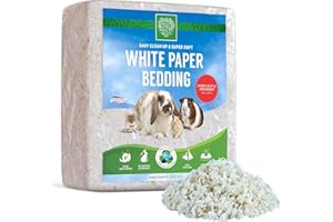 Small Pet Select White Paper Bedding 56L, Litter for Rabbit, Guinea Pig, Hamster, Bunny and Other Small Animals, Made in USA, 56L