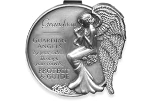 Angelstar 15687 Grandson Guardian Angel Visor Clip Accent, 2-1/2-Inch, Black