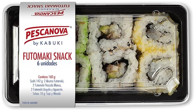 Pescanova Futomaki Snack - 160 gr: Amazon.es: Alimentación y bebidas