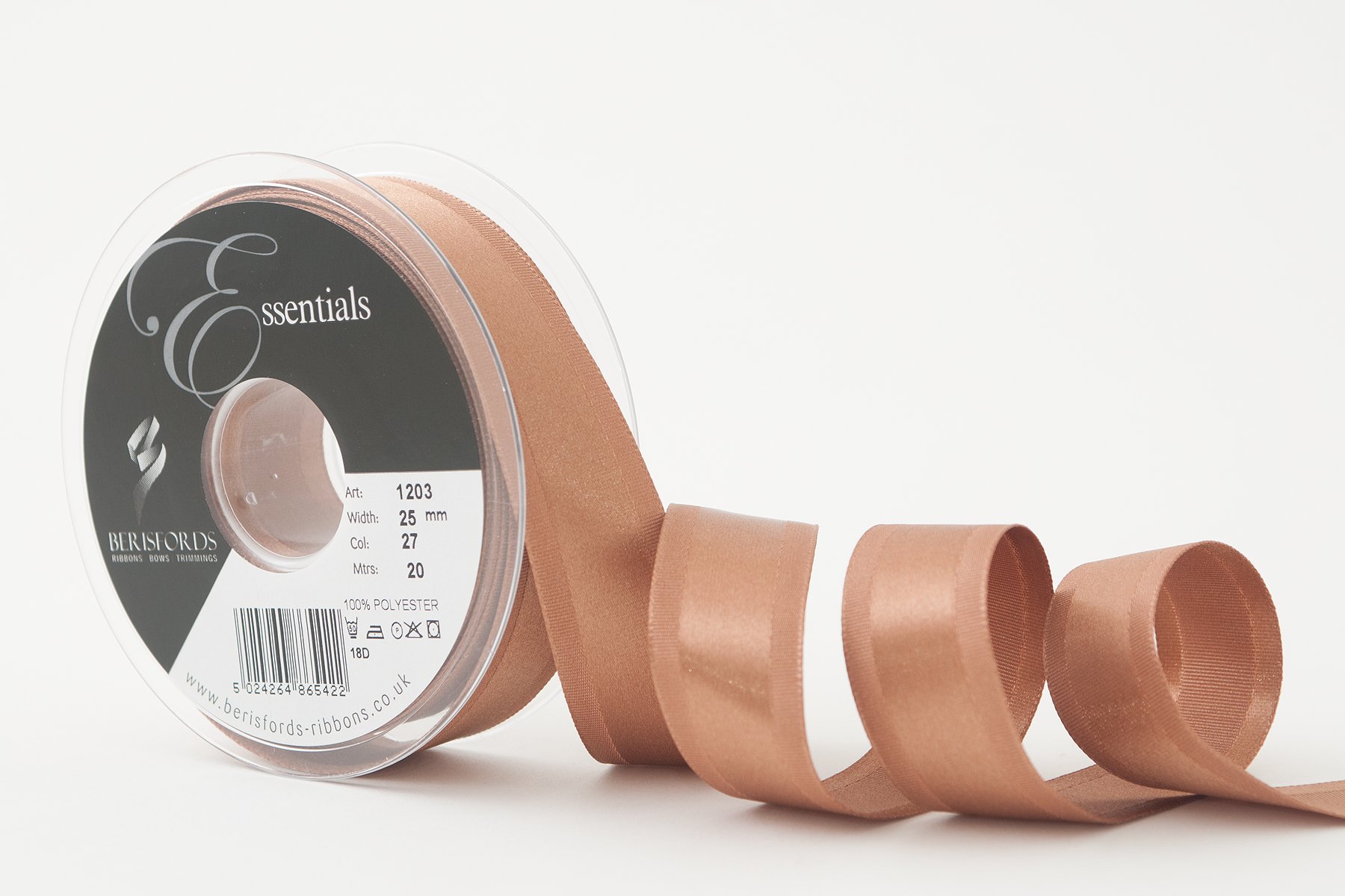 Berisfords Ribbon, Copper, 25 mm