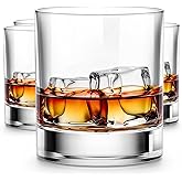 LUXU Premium 11oz Scotch Glasses - Old Fashioned Set of 4, Perfect for Bourbon, Rum & Scotch Lovers