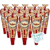 Popcornopolis Gourmet Popcorn - 12 Zebra Corn Mini Cones - Small Storage Space Friendly & Great Stocking Stuffers! 32.4oz tot