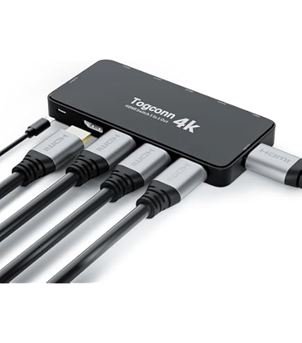 Amazon.com: 4K 1x4 HDMI Splitter by HDSUNWSTD - 1 Port to 4 HDMI
