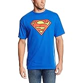 Bioworld Superman Logo Men's Black Crew Neck Long Sleeve Shirt