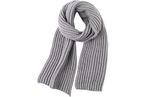 Women Men Winter Knit Scarf Fashion Ladies Scarves Warm Shawl Warps Solid Chunky Cable Knitted Long Scarf for Women Mens