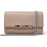 AFKOMST Valentines Day Gifts: Clutch Purse Evening Bag for Women Small Wristlet Handbag for Formal Wedding or Casual Outfits | Vegan Leather, Fit Phone,Passport, Detachable Chain