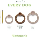 Benebone Ring Durable Dog Chew Toy Real Bacon Medium view 4