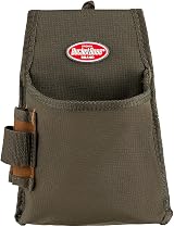 Bucket Boss 54160 Fastener Tool Pouch with Flap, Brown/Green view 1