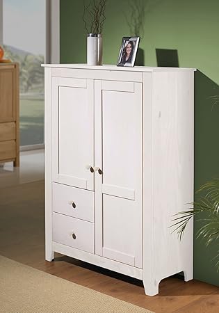 Massivholz Kommode Weiß