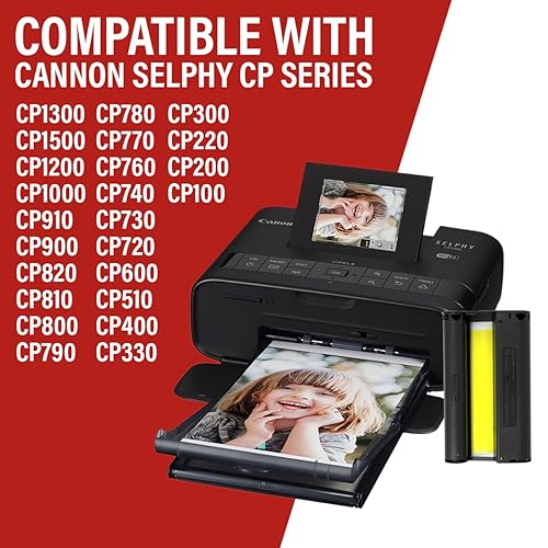 Canon KP-108IN Color Ink Cassettes (3 Units) & Canon Photo Paper