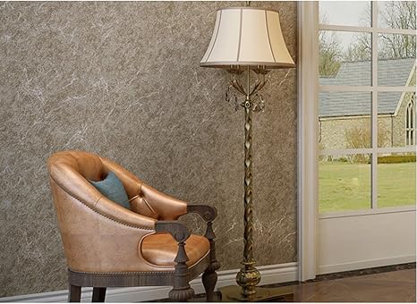 Amazon 壁紙グレー ニューヨーク ヴィンテージ 純度 57平方フィート テクスチャのリビングルーム Q 壁紙