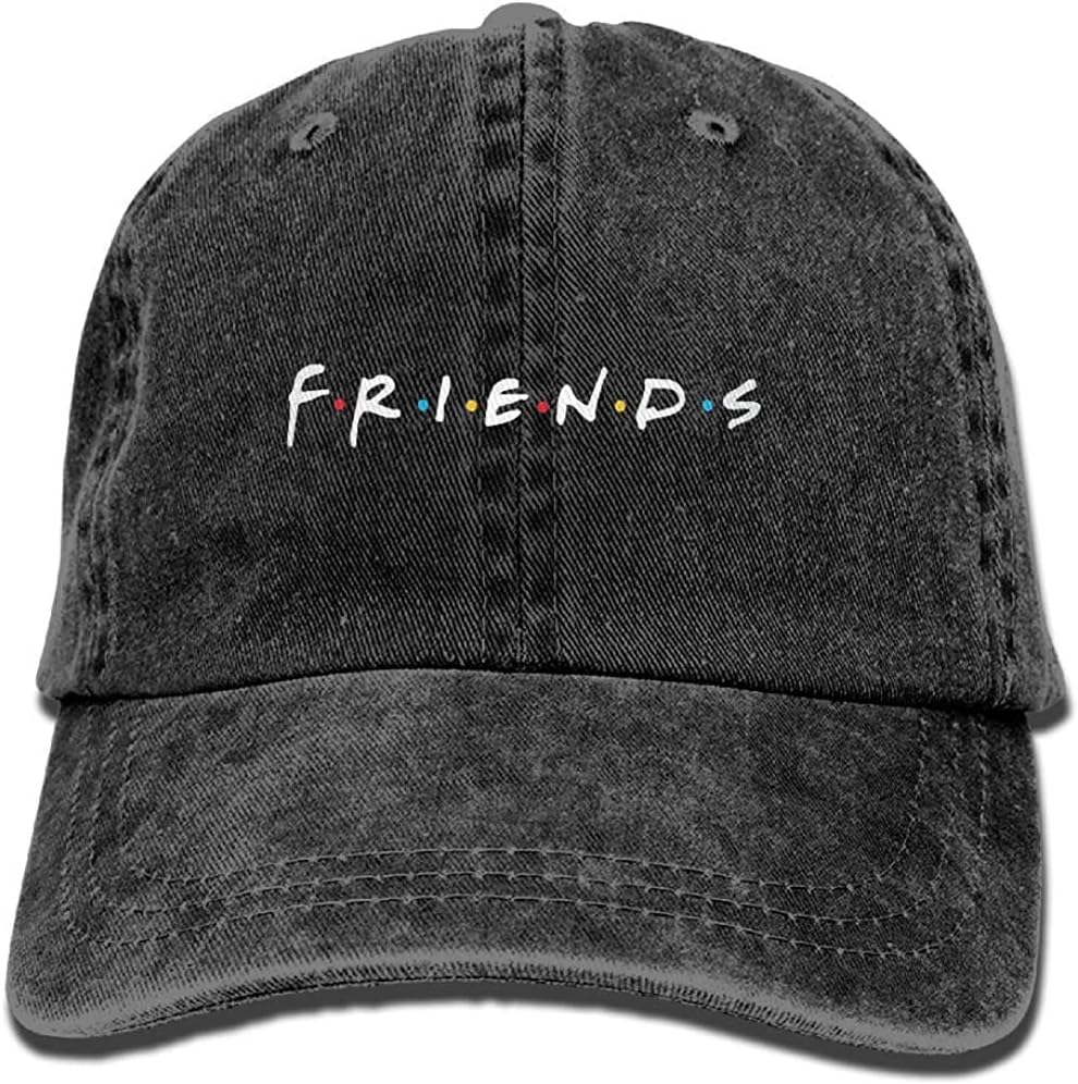 Waldeal Women's Friends Baseball Caps Embroidered Adjustable Denim Ball Cap Dad Hat