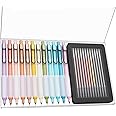 Mr. Pen- Retractable Gel Pens, 12 Pack, Colorful Ink Gel Pens with Case and 12 Refills, Gel Pens Fine Point 0.5mm, Retractable Pens, Cute Pens, Aesthetic Pens for Journaling Fine Tip Pens