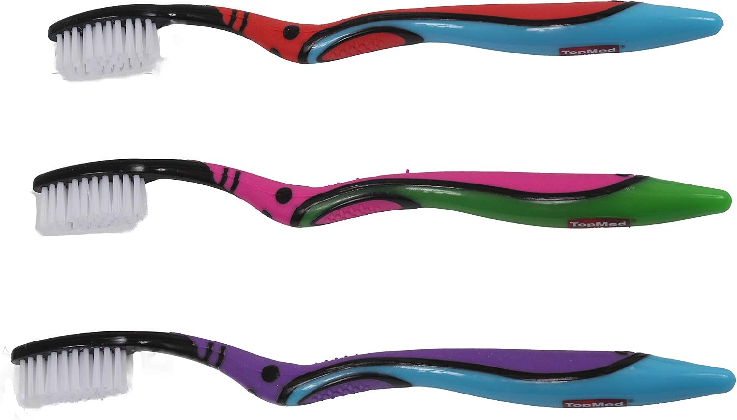 Top Med ETS Smokers Toothbrush Extra Hard (Color May Vary) (3), Multicolor - Image 4