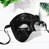 Oidea Men's Masquerade Mask Half Face Greek Roman Warrior Vintage Phantom view 7