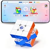 GAN i4 Maglev UV, Smart Speed Cube with GanPod for Pros Cuber | Omni-directional smart ball core, dual-core endurance mode, app tracks &amp; improves skills, professional magnetic gift for kids