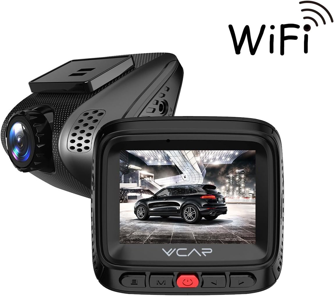 HD Car Dash Cam Wifi Vehicle Dashboard Camera Car DVR On Dash Video Recorder Full HD 1080P with Sony Exmor Sensor, 2" LCD, Loop Recording, Motion Detection, G-Sensor, Parking Monitor by VVCAR R5